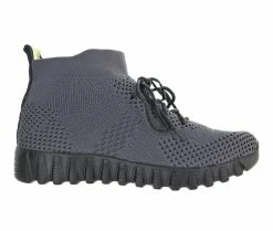 Outlet ❤️ Women's Bernie Mev Erika Casual Mid Top 👟 Sneakers Dk Grey/Black ✔️