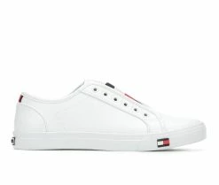 Budget ✨ Women's Tommy Hilfiger Anni Slip-On 👟 Shoes White/Signature 👍