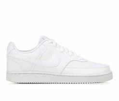 Top 10 🎉 Women's Nike Court Vision Low Canvas Next Nature Sustainable 👟 Sneakers White Mono 😉