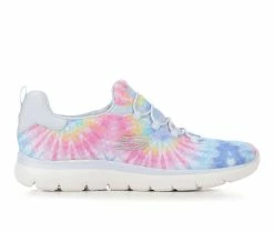 Hot Sale 🎁 Women's Skechers 149931 Summits Slip-On 👟 Sneakers White/Tie Dye 😍
