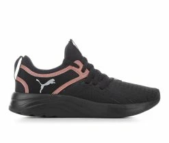 Wholesale 🔔 Women's Puma Softride Sophia Shine Slip-On 👟 Sneakers Blk/Rose Gld ❤️