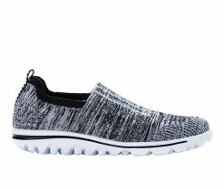 Best Sale ❤️ Women's Propet TravelActive Stretch 👟 Sneakers Black/Grey 🥰