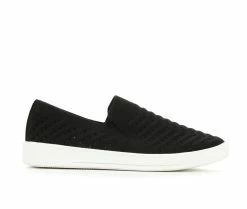 Outlet 💯 Women's White Mountain Courage Slip-On 👟 Shoes Black ✔️