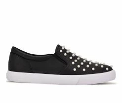 Flash Sale 🧨 Women's Nine West Lovie Slip-On 👟 Sneakers Black 🔔
