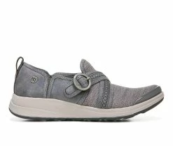 Deals 💯 Women's BZEES Indigo Slip-On 👟 Sneakers Grey ✨