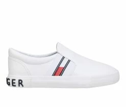 Best deal 😀 Women's Tommy Hilfiger Fin Slip-On 👟 Sneakers White ⭐