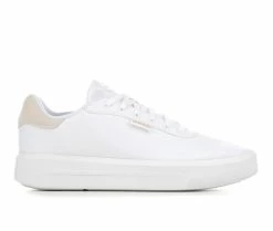 Discount 😍 Women's Adidas Court Platform Sustainable 👟 Sneakers White Mono ❤️