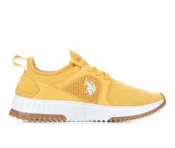 Buy ๐ Women's US Polo Assn Globe-K Slip-On ๐ Sneakers Golden Glow โ๏ธ