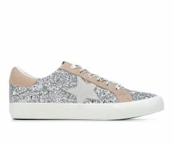 Best Sale 😍 Women's VINTAGE HAVANA Brenda 👟 Sneakers Silver Glitter 🤩