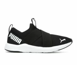 Discount ๐ Women's Puma Prowl Slip-On ๐ Sneakers Black/White ๐
