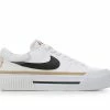 Discount 🎁 Women's Nike Court Legacy Lift Platform 👟 Sneakers Wht/Blk/Brn 🤩 -DC Shoes - shop 1 2