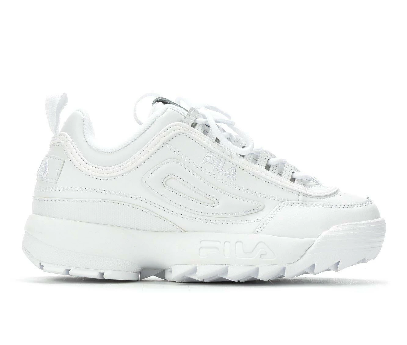 Hot Sale โ Women's Fila Disruptor II Premium ๐ Sneakers White/White ๐ 3 Hot Sale โ Women's Fila Disruptor II Premium ๐ Sneakers White/White ๐