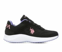Top 10 ✔️ Women's US Polo Assn Onyx-M 👟 Sneakers Blk/NPnk/Purp 🌟