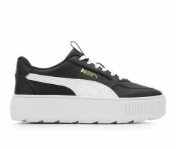 Best Sale 🤩 Women's Puma Karmen Rebelle Sustainable Platform 👟 Sneakers Black/White 😉