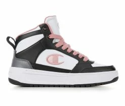 Discount ๐ Women's Champion Drome 19 Hi ๐ Sneakers Blk/Wht/Pink ๐