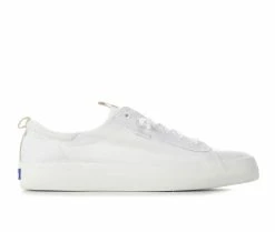 Hot Sale 😀 Women's Keds Kickback Canvas Slip-On 👟 Sneakers White 🤩