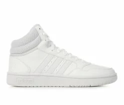 Buy 🎉 Women's Adidas Hoops 3.0 Mid 👟 Sneakers Wht/Wht/Grey ❤️