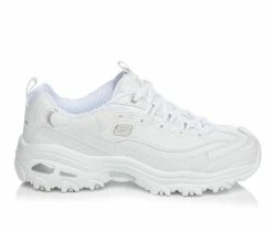 Best deal 🎉 Women's Skechers D'Lites Fresh Start 11931 👟 Sneakers White/Silver ⌛