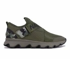 Budget 🤩 Women's Nautica Brenna Slip On Fashion 👟 Sneakers Olive Camo 🎁