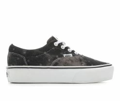 Outlet 👏 Women's Vans Doheny Platform Skate 👟 Shoes Blk Denim Dots 🔔