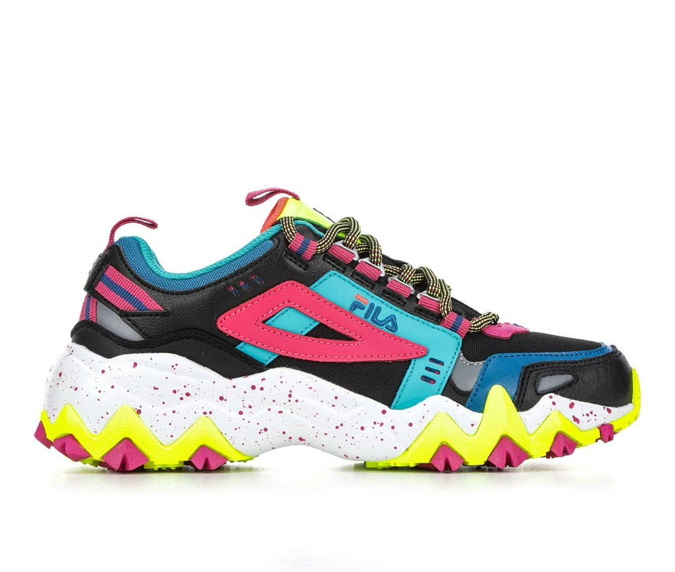 Deals ๐ Women's Fila Oakmont TR ๐ Sneakers Black/Pink/Yel ๐งจ 4 Deals ๐ Women's Fila Oakmont TR ๐ Sneakers Black/Pink/Yel ๐งจ - Image 2