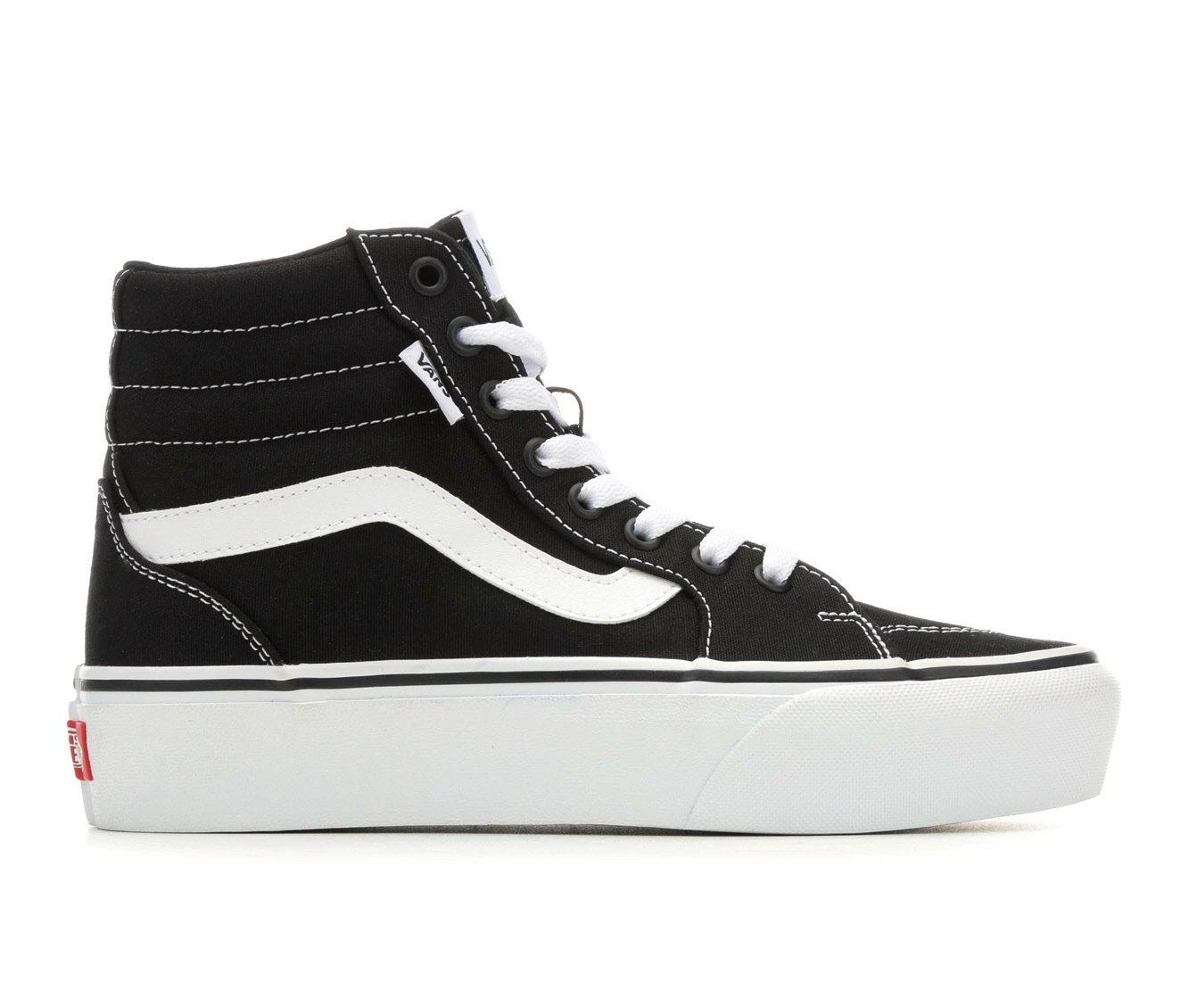 Top 10 ๐ Women's Vans Filmore Hi Platform Skate ๐ Shoes Black/White ๐ 4 Top 10 ๐ Women's Vans Filmore Hi Platform Skate ๐ Shoes Black/White ๐ - Image 2