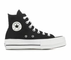Promo 🥰 Women's Converse Chuck Taylor All Star Lift Hi High-Top Platform 👟 Sneakers Black/White 😉