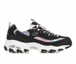 Brand new 🧨 Women's Skechers 149789 D'Lites Marble 👟 Sneakers Black Marble ⌛