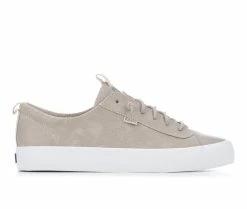 Best Pirce 🌟 Women's Keds Kickback Vegan Leather Slip-On 👟 Sneakers Taupe 😀