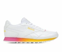Deals 🎉 Women's Reebok Classic Harman Run S 👟 Sneakers Wht/Yel/Pink 😉