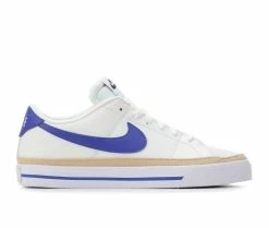Best Sale 🤩 Women's Nike Court Legacy Next Nature Sustainable 👟 Sneakers Wht/Blu/Tan 👍