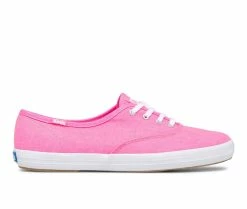 Coupon 🛒 Women's Keds CH Canvas Neon 👟 Sneakers Neon Pink 👏