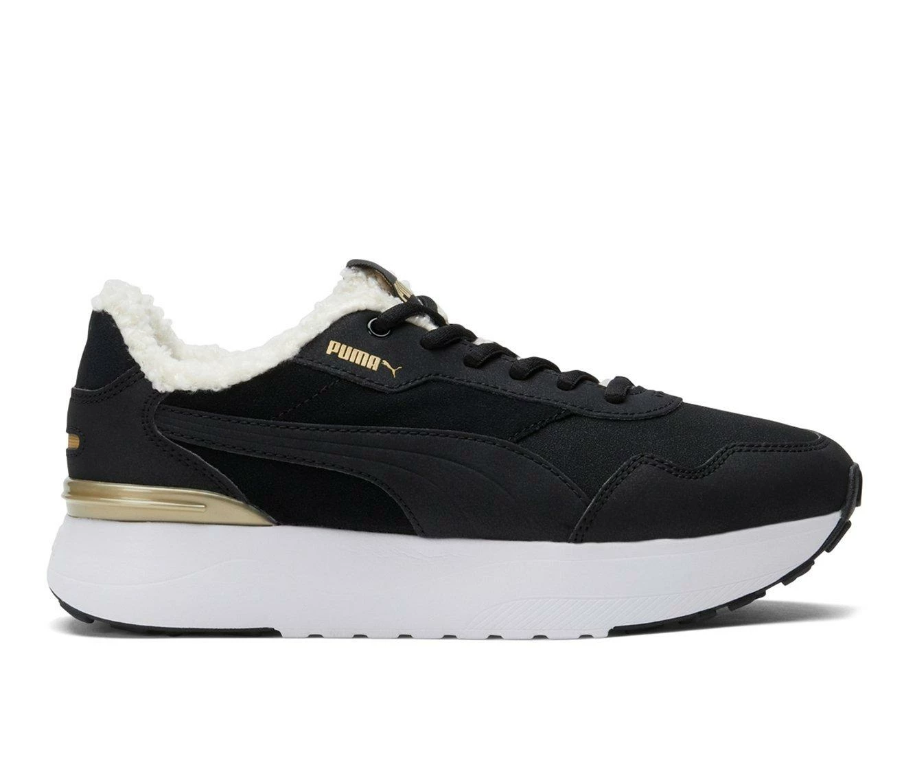 Discount โ Women's Puma R78 Voyage Teddy ๐ Sneakers Black/Gold ๐ฅฐ 3 Discount โ Women's Puma R78 Voyage Teddy ๐ Sneakers Black/Gold ๐ฅฐ