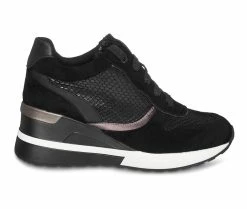 Best deal 👍 Women's GC 👟 Shoes Canali Wedge 👟 Sneakers Black Snake 🎉