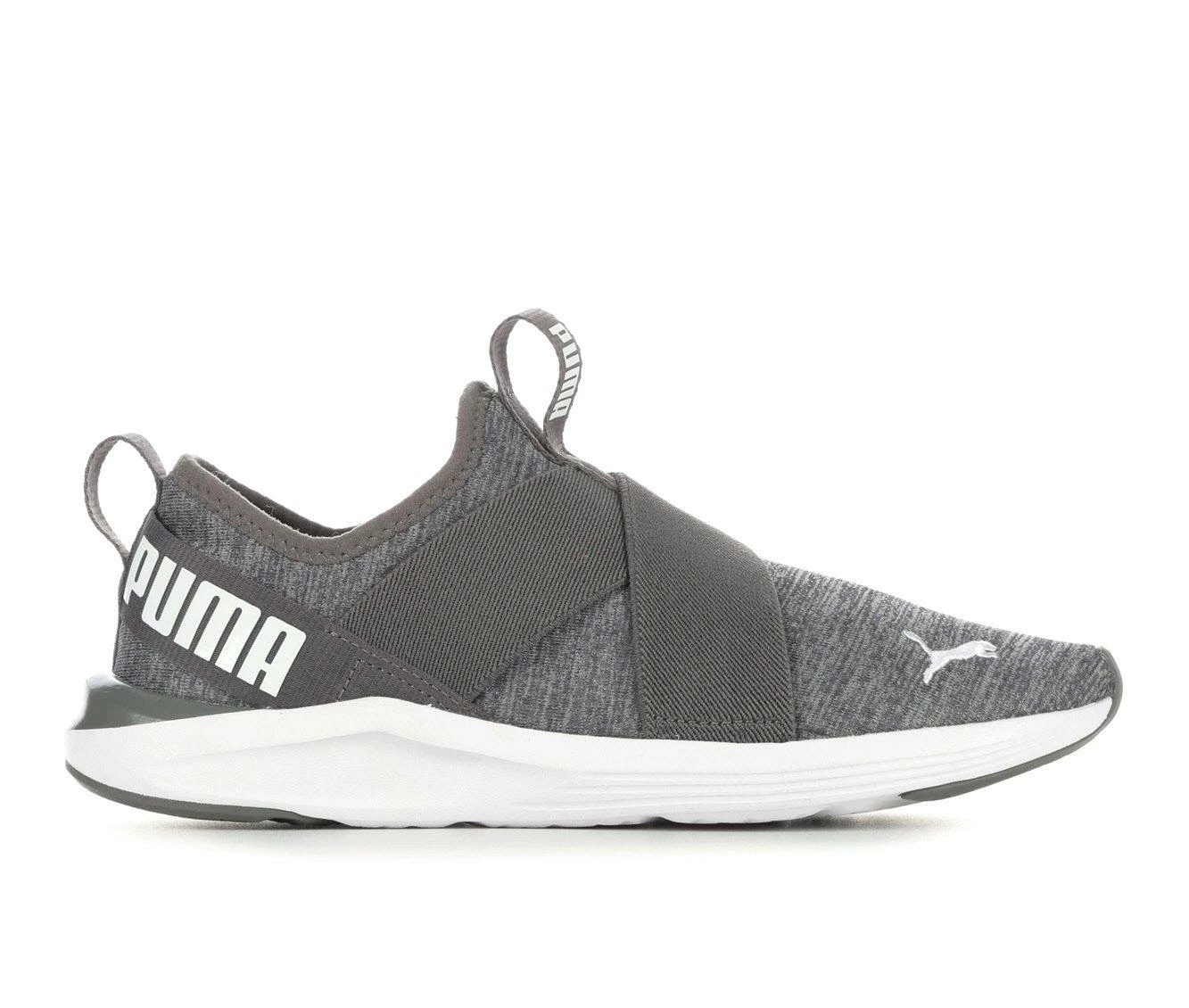 Brand new ⭐ Women's Puma Prowl Knit Slip-On 👟 Sneakers Grey/White ✨ 3 Brand new ⭐ Women's Puma Prowl Knit Slip-On 👟 Sneakers Grey/White ✨