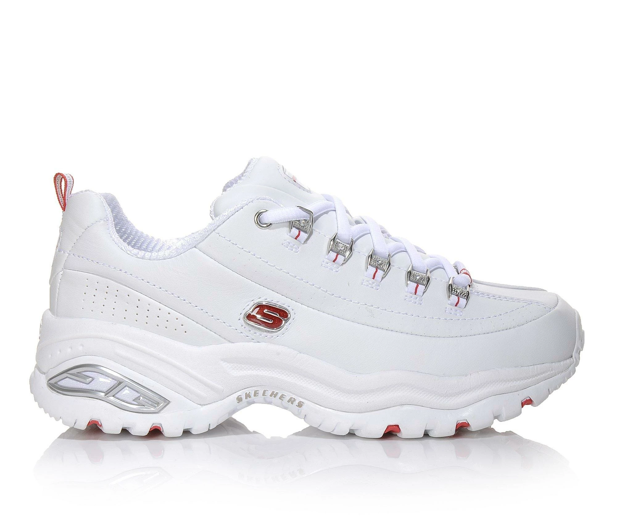 Deals ๐คฉ Women's Skechers D'Lites Tiffany 11097 ๐ Sneakers Wht/Red/Rhinest ๐ 4 Deals ๐คฉ Women's Skechers D'Lites Tiffany 11097 ๐ Sneakers Wht/Red/Rhinest ๐ - Image 2