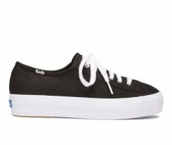 Hot Sale 🔥 Women's Keds Triple Kick Canvas Flatform 👟 Sneakers Black 💯 -DC Shoes - shop 1 619