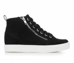 Best Sale ✔️ Women's Unr8ed Dana Hidden Wedge 👟 Sneakers Black 🛒