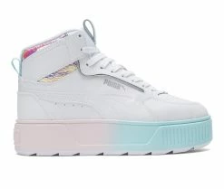 Brand new 🔥 Women's Puma Karmen Rebelle Mid Exotics 👟 Sneakers White/White ⌛
