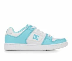 Best Sale 😍 Women's DC Manteca 4 Sustainable Skate 👟 Shoes White/Blue ❤️