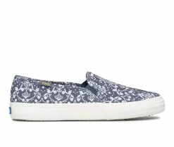 Buy 😀 Women's Keds Double Decker Mosaic Casual Slip On 👟 Sneakers Blue 💯