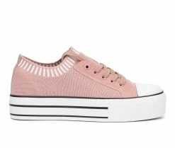 Wholesale ⭐ Women's Olivia Miller Audrey Platform Fashion 👟 Sneakers Pink 🛒