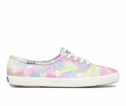 Outlet 😀 Women's Keds CH Canvas Tie Dye 👟 Sneakers Pink/Purple 😍