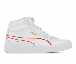 Best reviews of 🧨 Women's Puma Carina Mid Logo Block High-Top 👟 Sneakers White/Red 😀