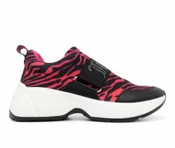 Cheapest ❤️ Women's Juicy Above It Wedge 👟 Sneakers Pink Zebra 😉