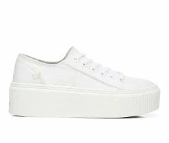 Buy 👏 Women's Dr. Scholls For Now Platform 👟 Sneakers White Fabric 🤩
