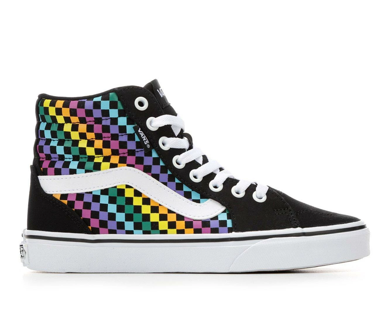 Outlet ๐ Women's Vans Filmore Mini Check Skate ๐ Shoes Rainbow ๐ 3 Outlet ๐ Women's Vans Filmore Mini Check Skate ๐ Shoes Rainbow ๐