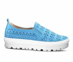 Cheapest 😍 Women's Patrizia Angelita Platform 👟 Sneakers Blue 😉