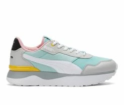 Best deal 👏 Women's Puma R78 Voyage Wedge 👟 Sneakers Blue/Wht/Gray 🌟