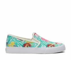 Wholesale ✔️ Women's Puma Bari Tropical Punch Slip-On 👟 Sneakers Green/White 🎉